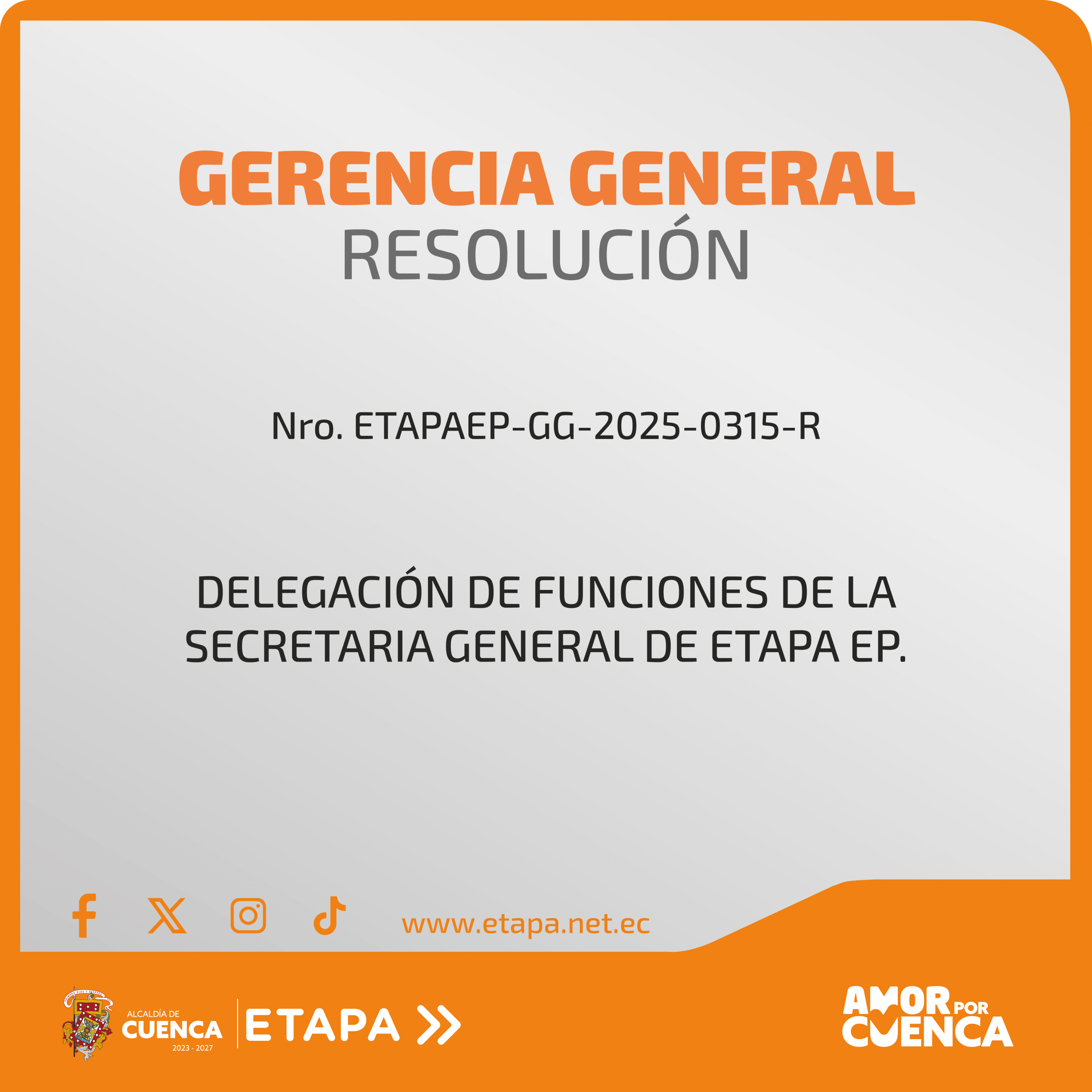 RESOLUCION DELEGACION SECRETARIA GENERAL